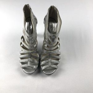 Michael Kors Silver strap heels